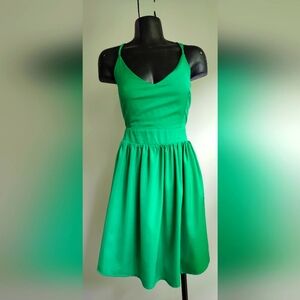 Dina Be Green Strappy Backless Summer Dress Sz Large